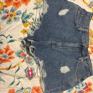 Distressed Denim Women's Shorts